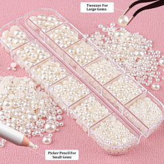 BELLEBOOST tweezer tool for handling larger pearls and gems