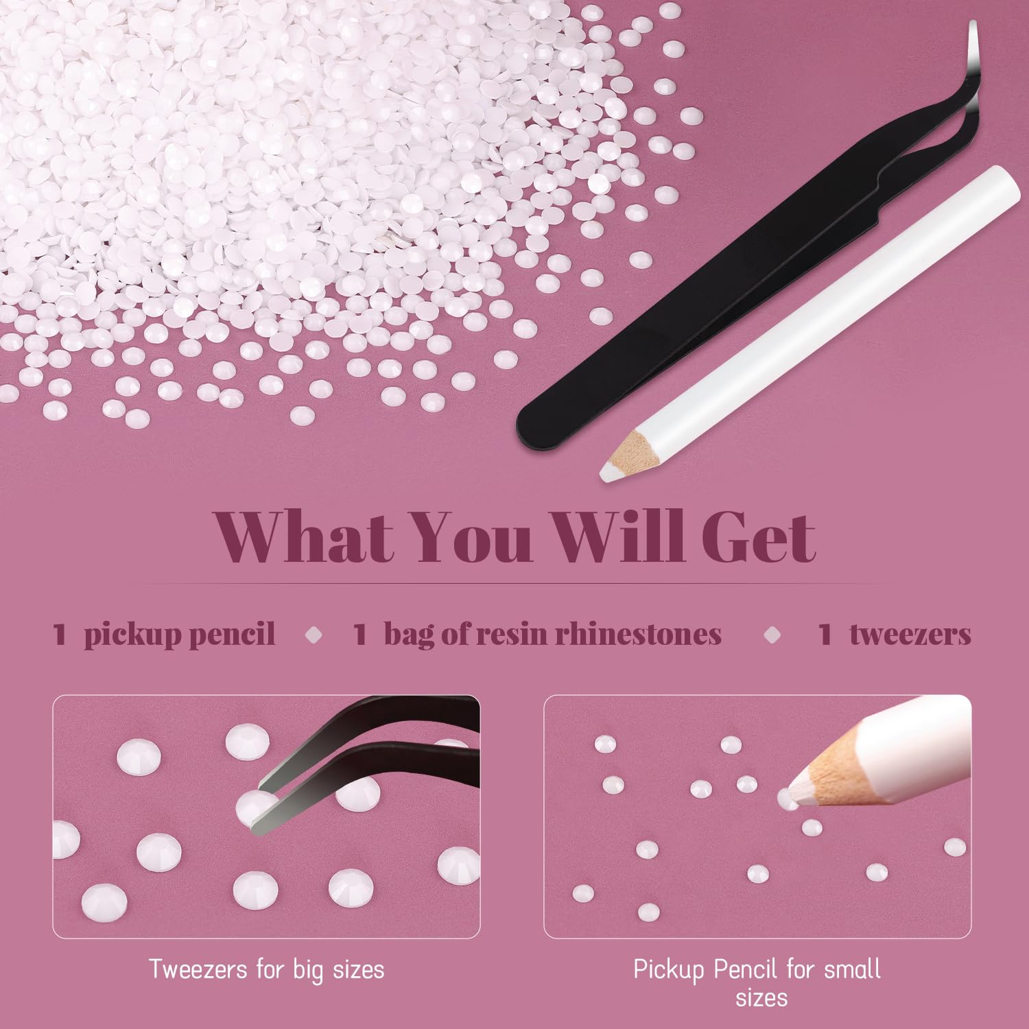 BELLEBOOST white rhinestones suited to a range of crafts and decorations