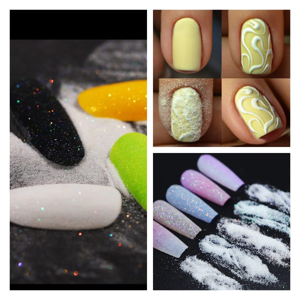Bellecrey aplicación casera de destellos para uñas con toque diamante