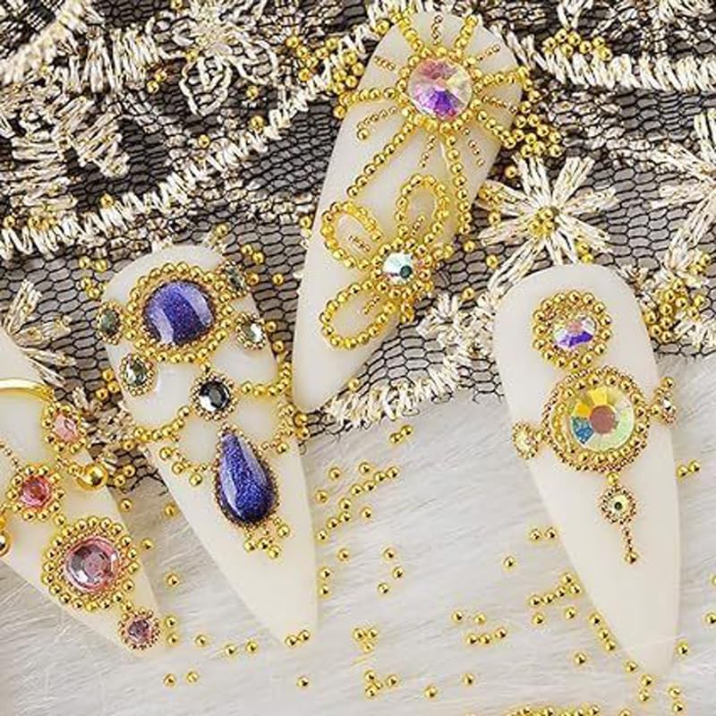 Bellecrey nail art accessories gems for versatile decorating.