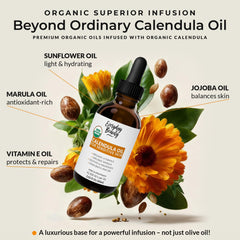 Aceite Belleza Diaria Calendula con gotero: uso diario para nutrir piel seca