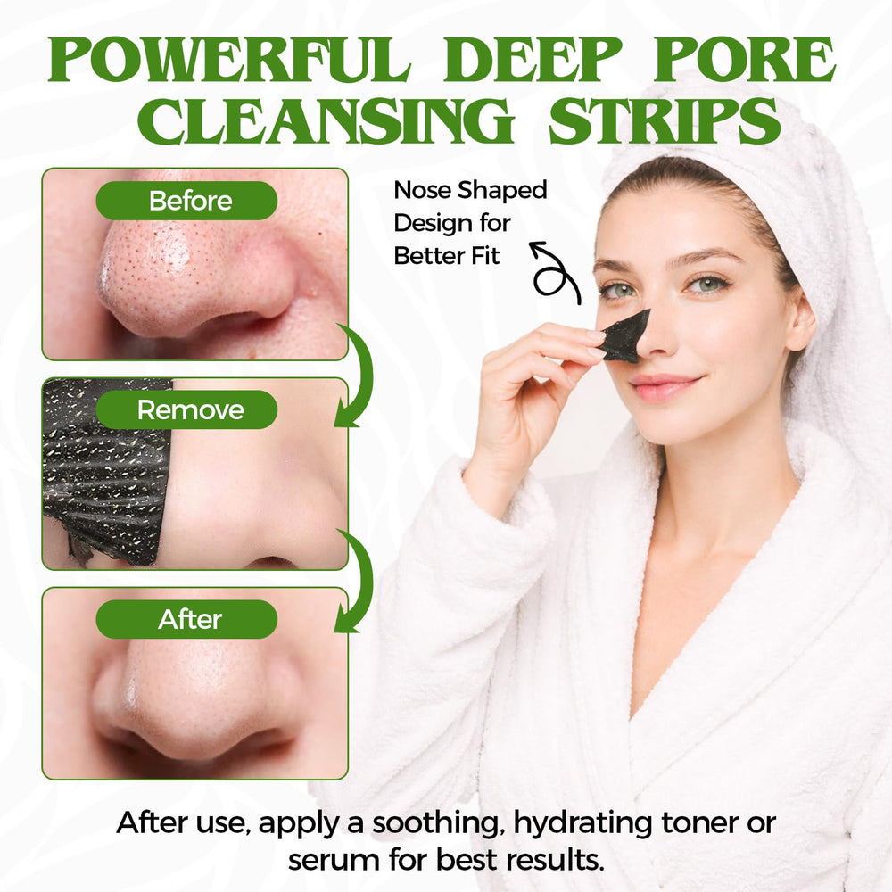 Bellisinno activated charcoal pore cleanse in use