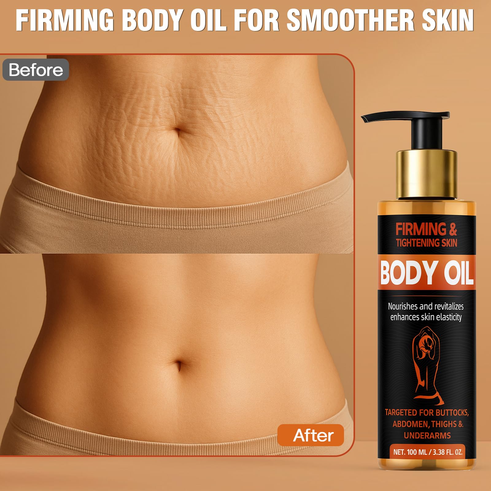 Bellisinno Body Firming Oil plant-based ingredients nourish and balance the skin barrier.