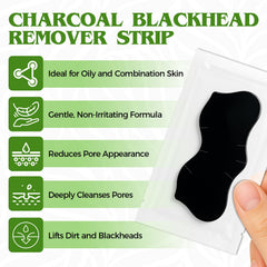 Bellisinno charcoal pore strip applying to nose