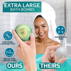 Bellisso bombas de baño XXL con sal del Mar Muerto: piel suave.
