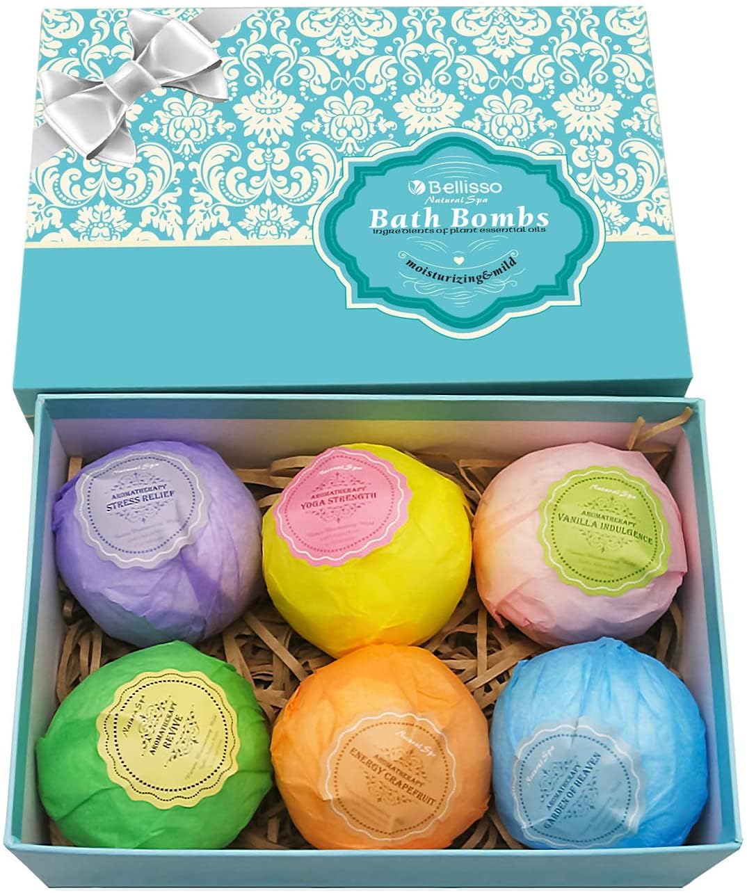 Bellisso bombas de baño XXL set regalo: relajación en casa.
