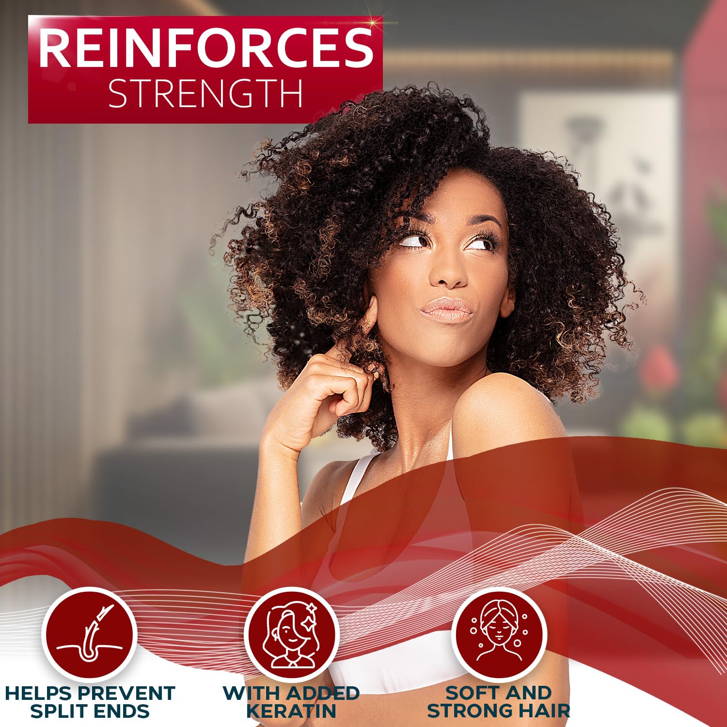 Bellisso Curly formula texture suggests sulfate-free, gentle care.