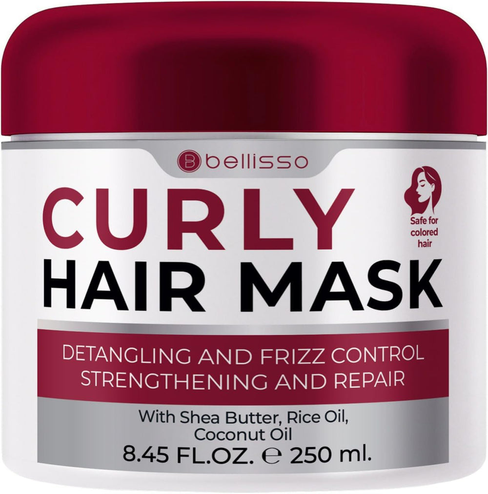Bellisso Mascarilla para Pelo Rizado: hidratación profunda para rizos suaves y definidos