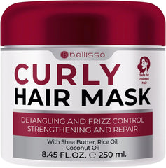 Bellisso Mascarilla para Pelo Rizado: hidratación profunda para rizos suaves y definidos