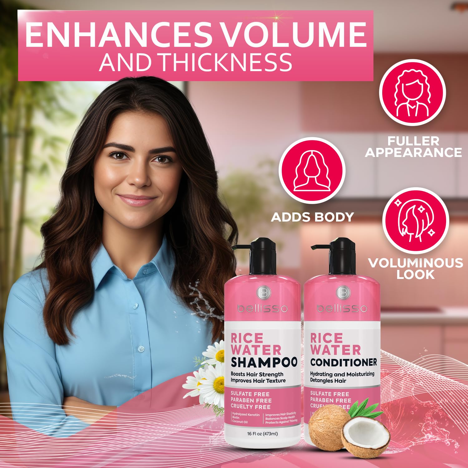 Bellisso Saw Palmetto label highlights strengthening ingredient support.