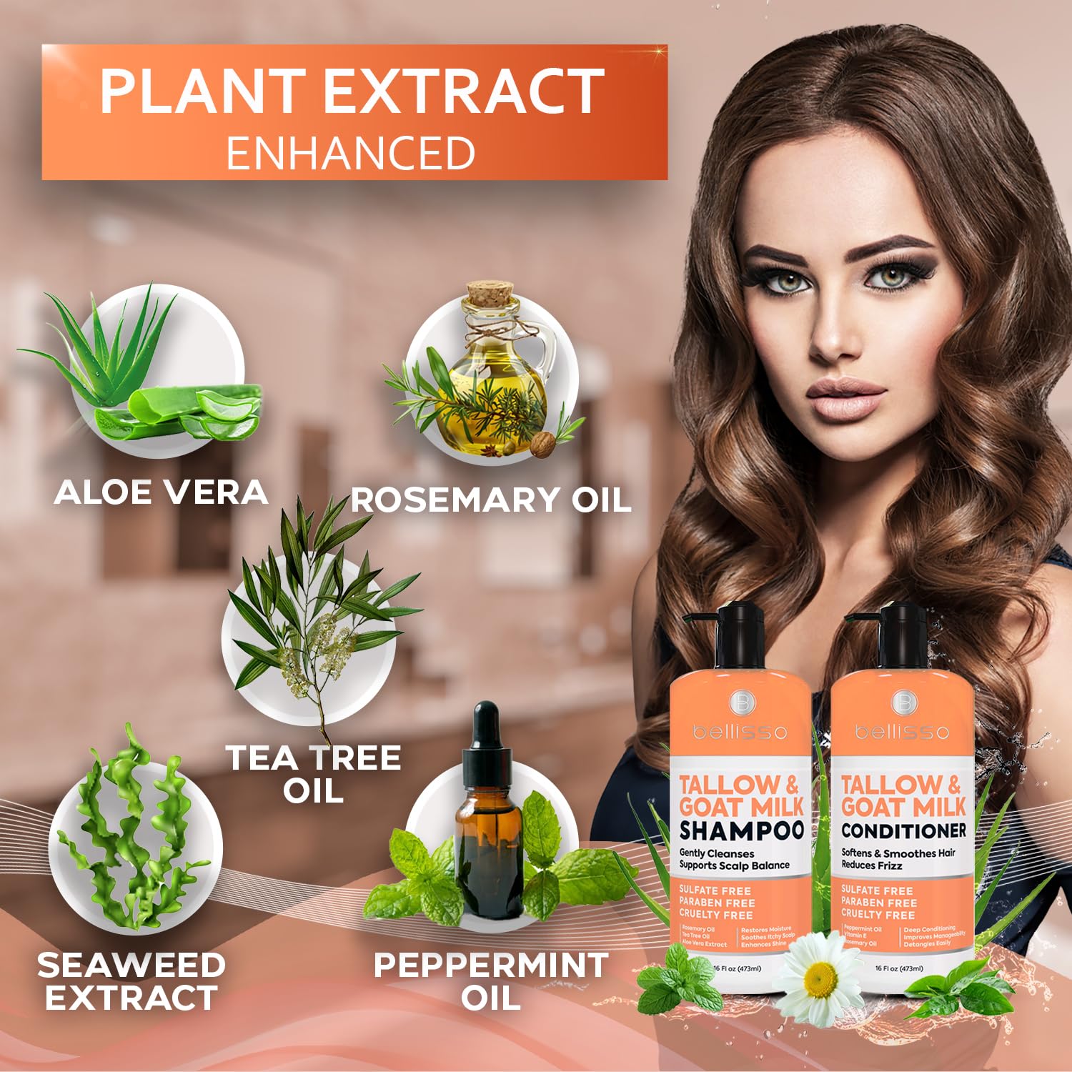 Bellisso scalp-balance shampoo application demonstrates soothing routine for flakes.