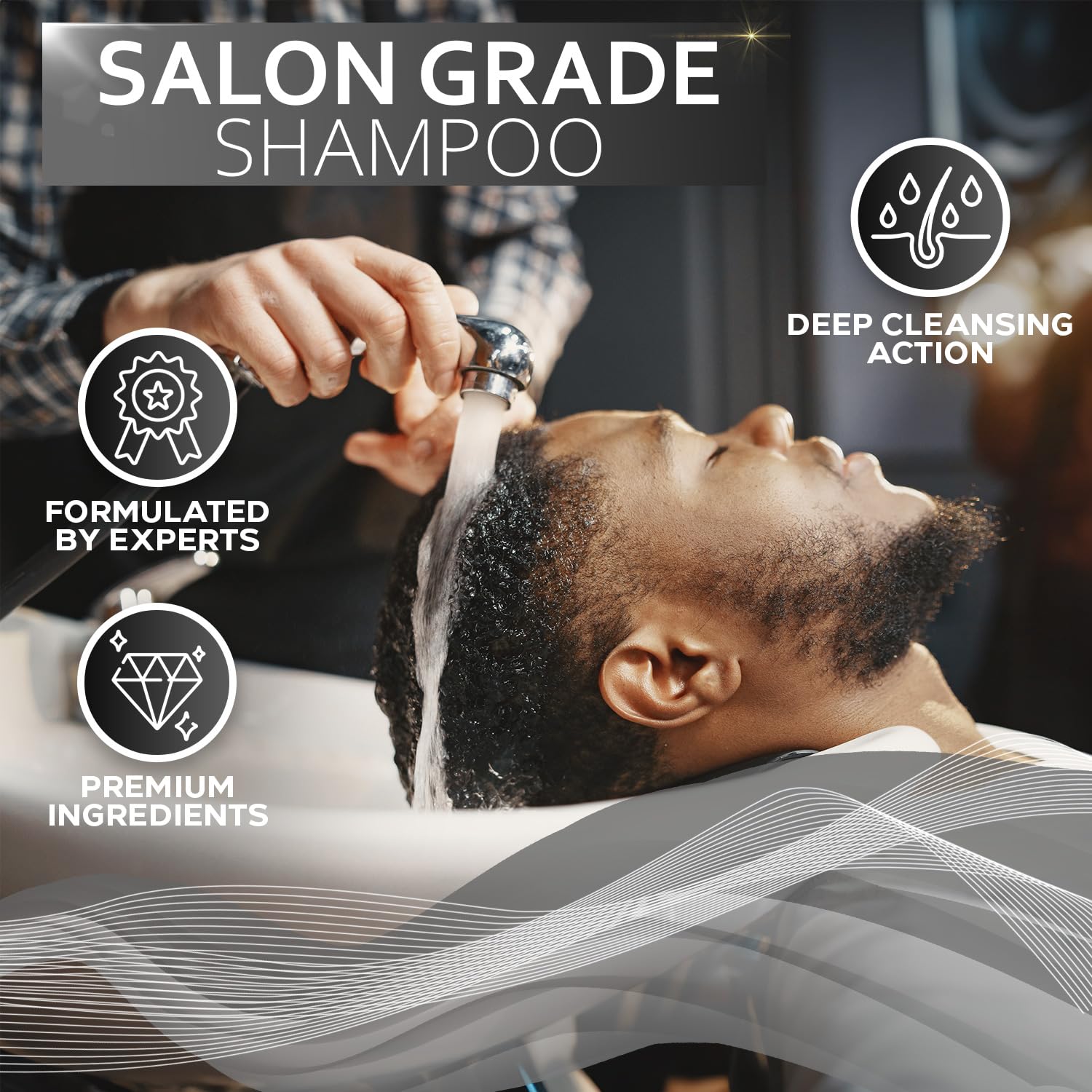 Bellisso shampoo hombre: producto de cuidado diario para cabello limpio y con volumen.