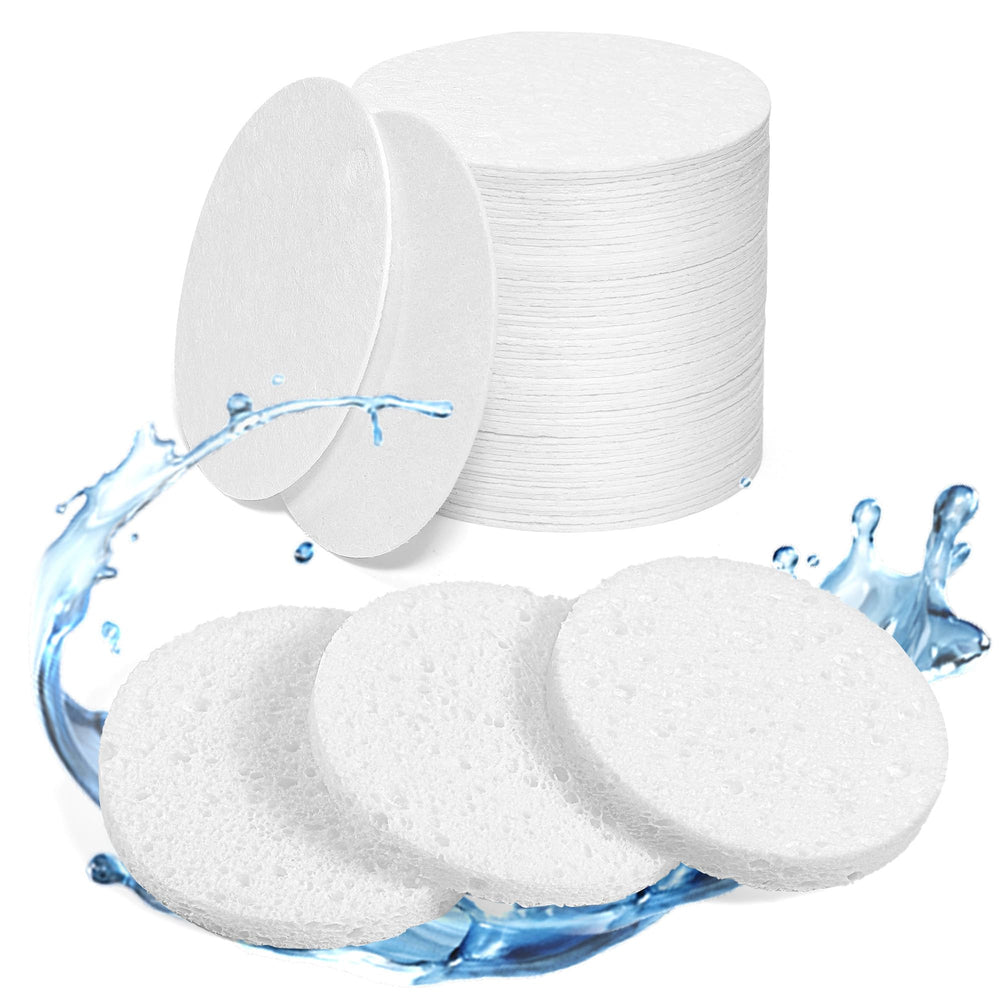 Belongtous 60-count compressed sponges pack shot for easy cleansing on the go.