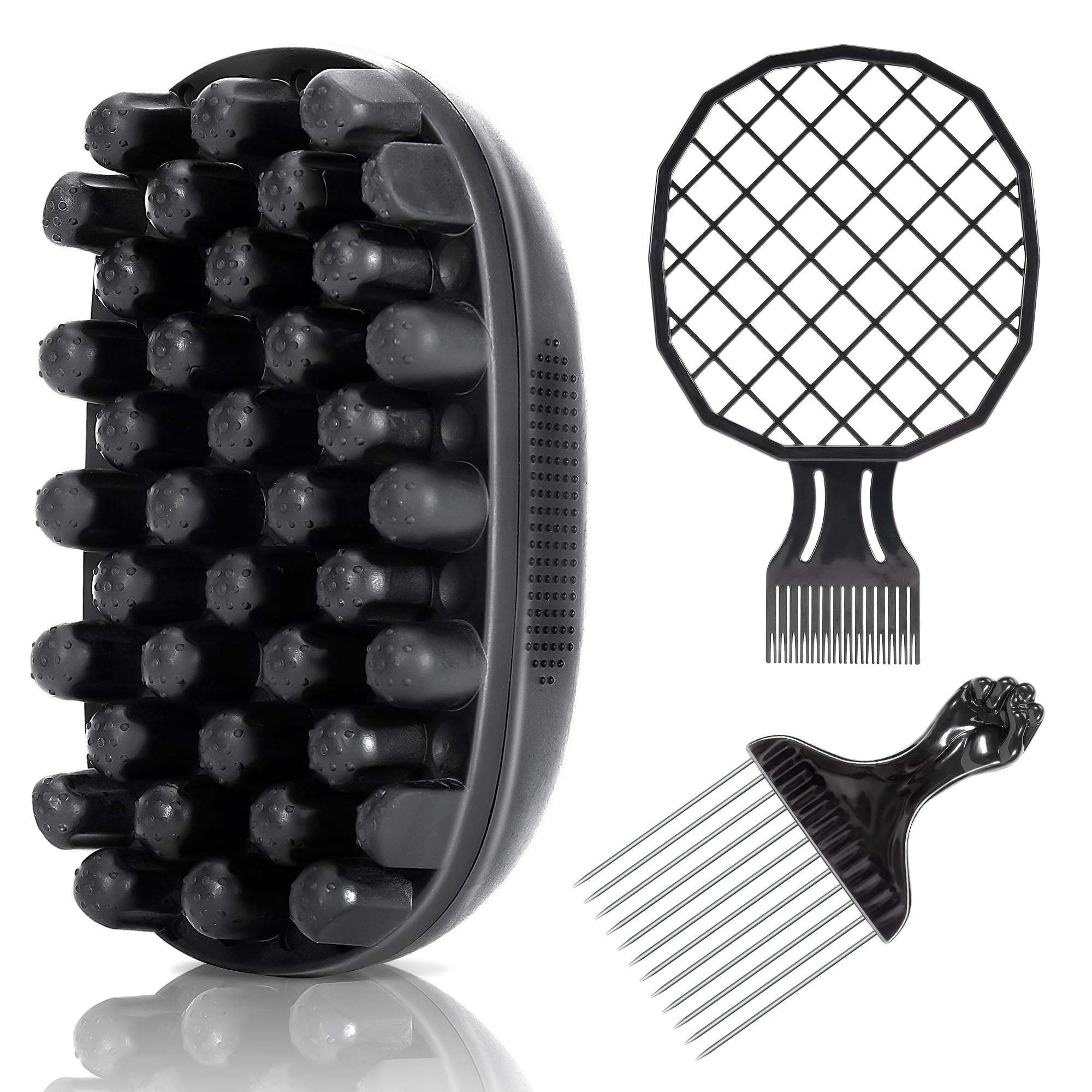 Belongtous premium twist hair sponge brush defines curls and speeds up daily styling.