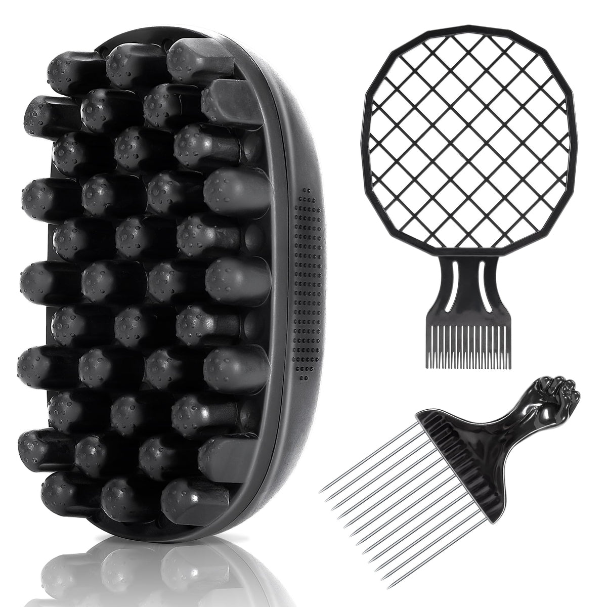 Belongtous premium twist hair sponge brush defines curls and speeds up daily styling.