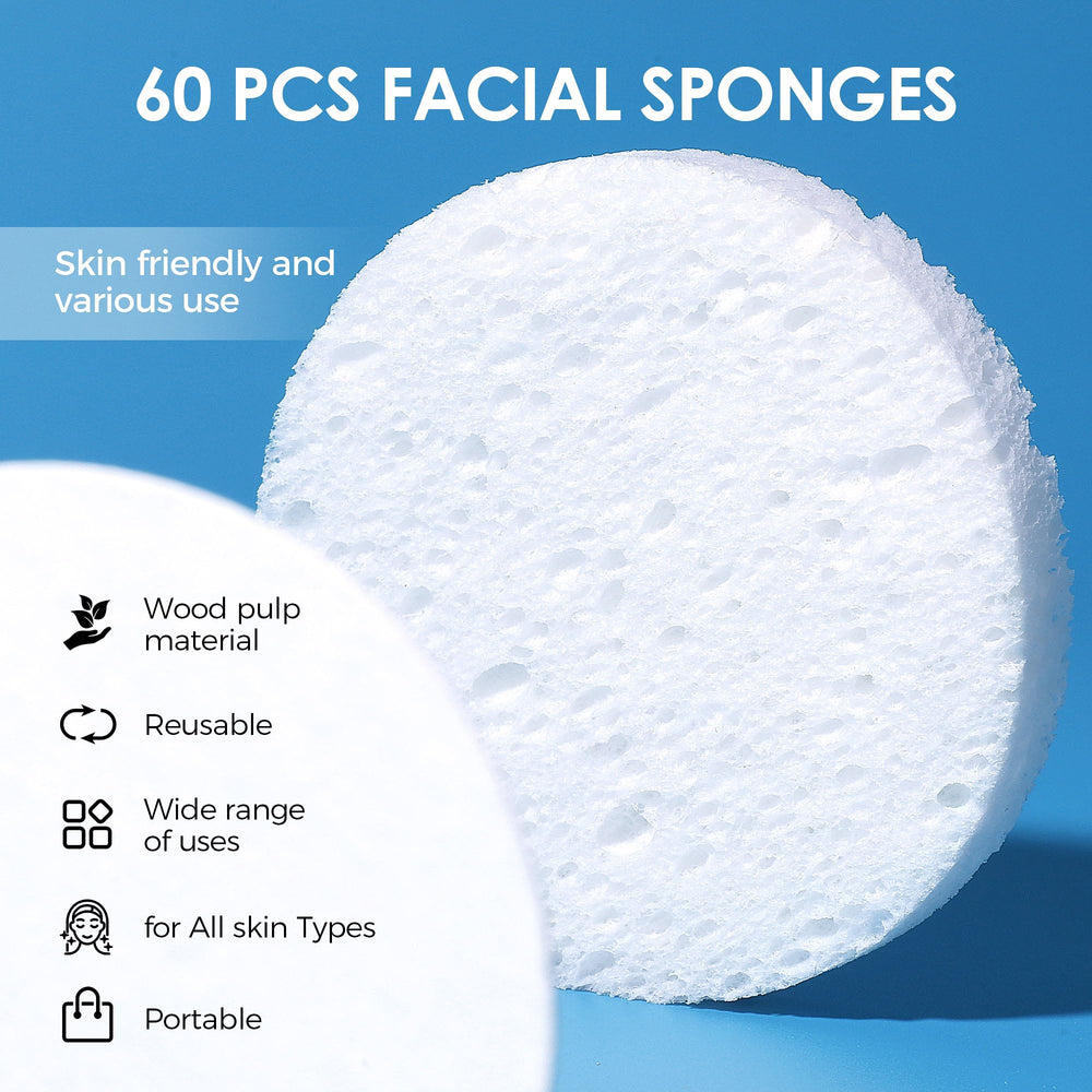Belongtous reusable facial sponges stay fresh after drying and reuse.