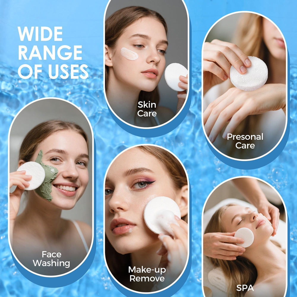 Belongtous skin-friendly cellulose sponges work across skin types with gentle cleansing.