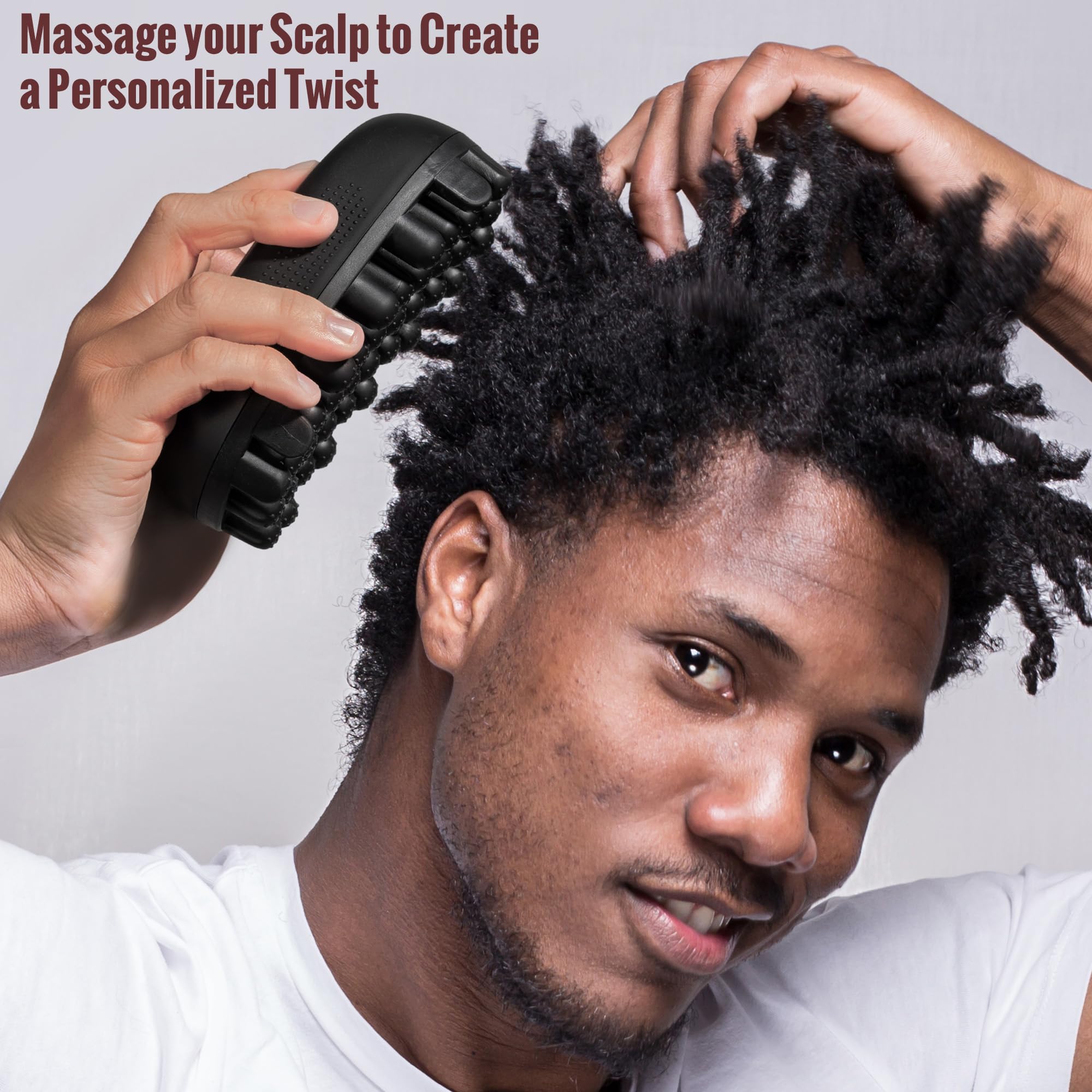 Belongtous twist comb helps detangle and shape twists on short hair.