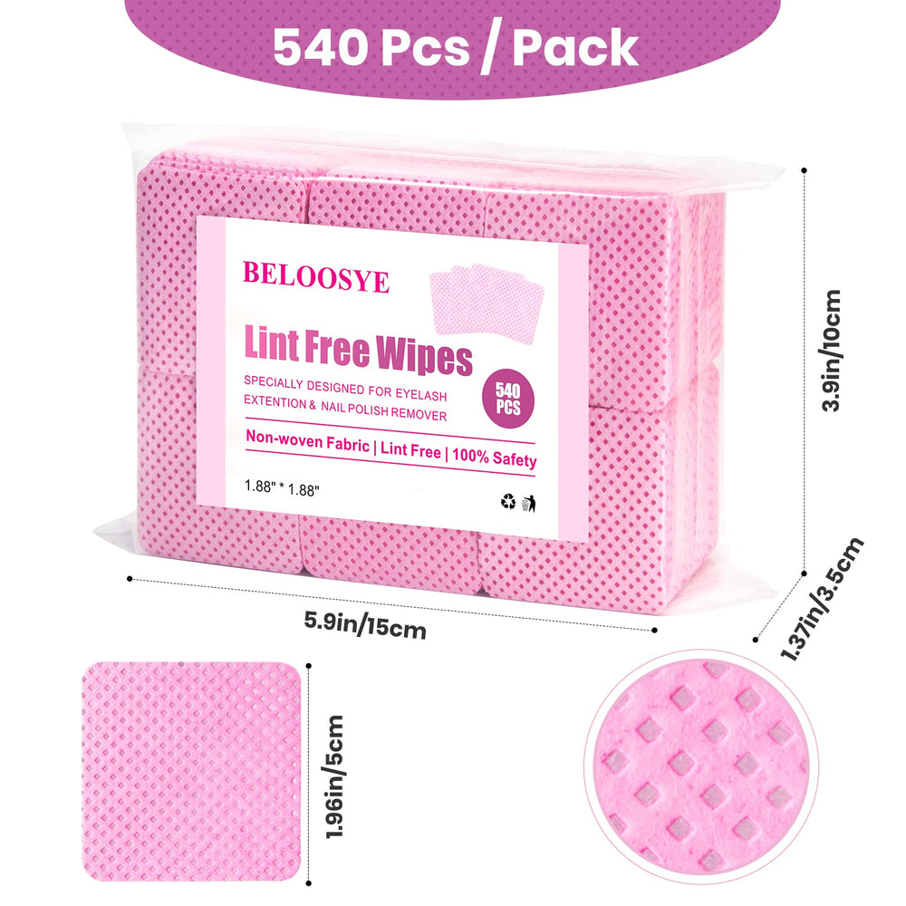 BELOOSYE toallitas absorbentes de textura suave para uñas, secado rápido.