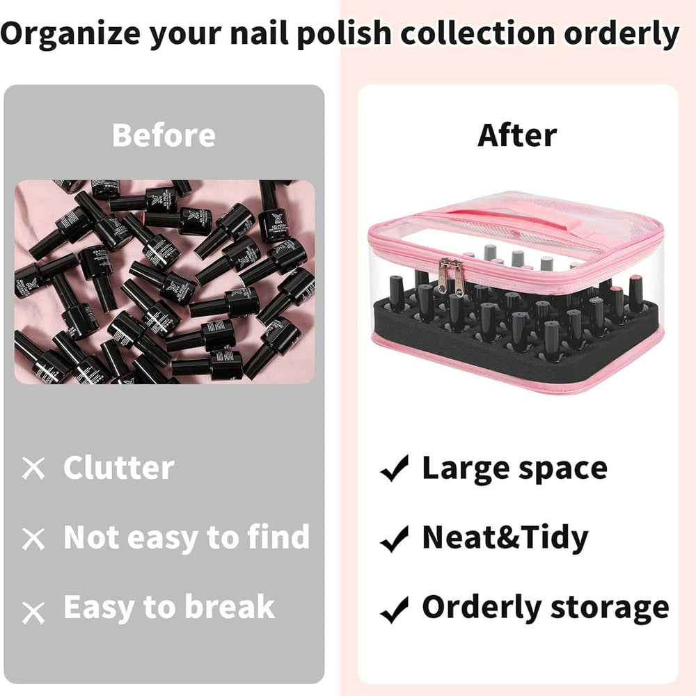 Beloving removable foam insert converts to a compact makeup toolkit.