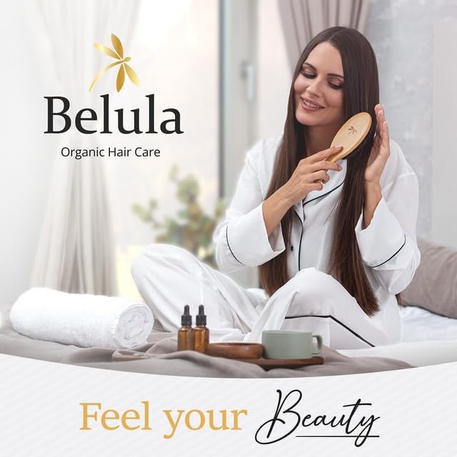 Belula Boar Bristle Hair Brush for all hair types shows versatile detangling benefits