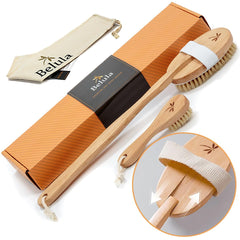 Belula dry brushing body brush close-up for smoother skin and exfoliation