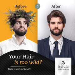 Belula nylon pin brush detangles thick or curly hair with minimal pull.