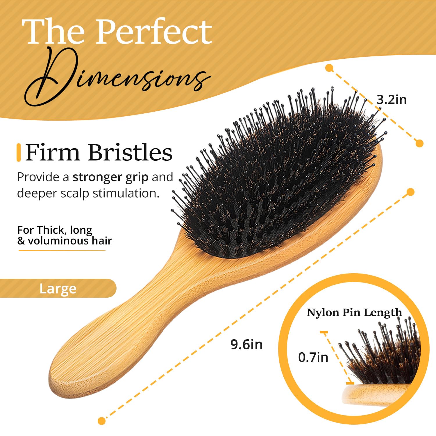 Belula wooden comb detangles wet hair with care and precision
