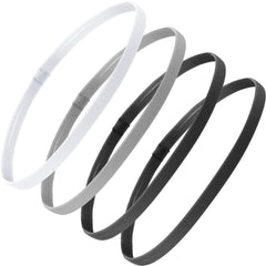 Bememo 4-piece non-slip headbands in black help keep hair controlled during workouts.