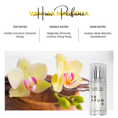 Benatu Aceite perfumado para cabello Vainilla Magnolia: aplicación suave en la palma