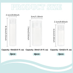 BENECREAT 18ml travel bottle with flip cap for compact cosmetics on trips.