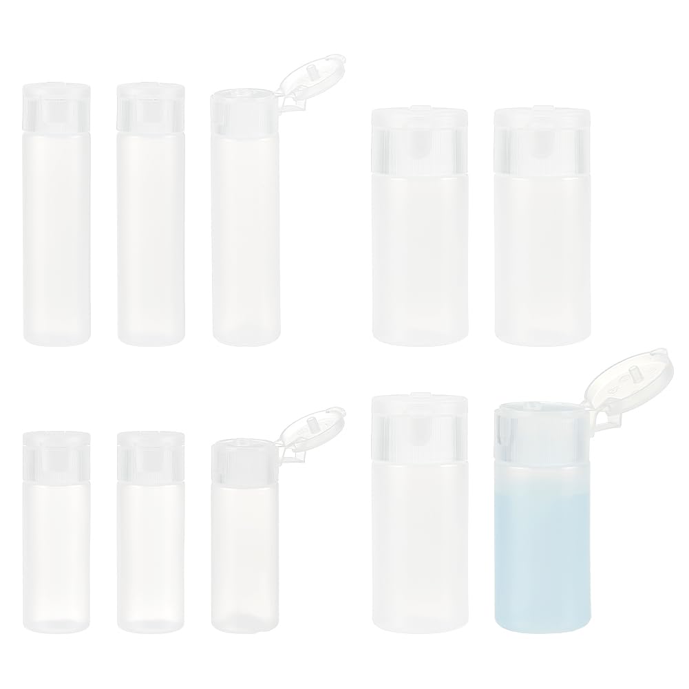 BENECREAT travel bottles 30ml flip cap for leak-proof, mess-free packing.