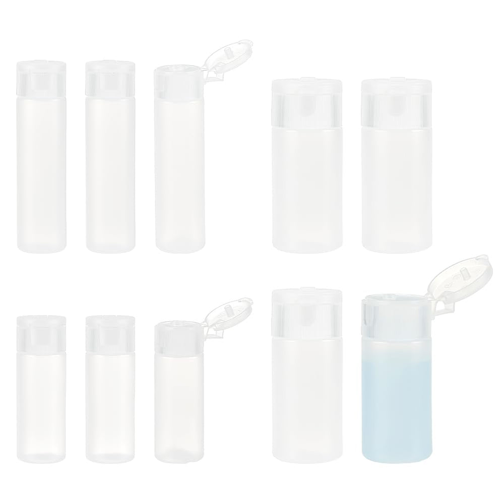BENECREAT travel bottles 30ml flip cap for leak-proof, mess-free packing.