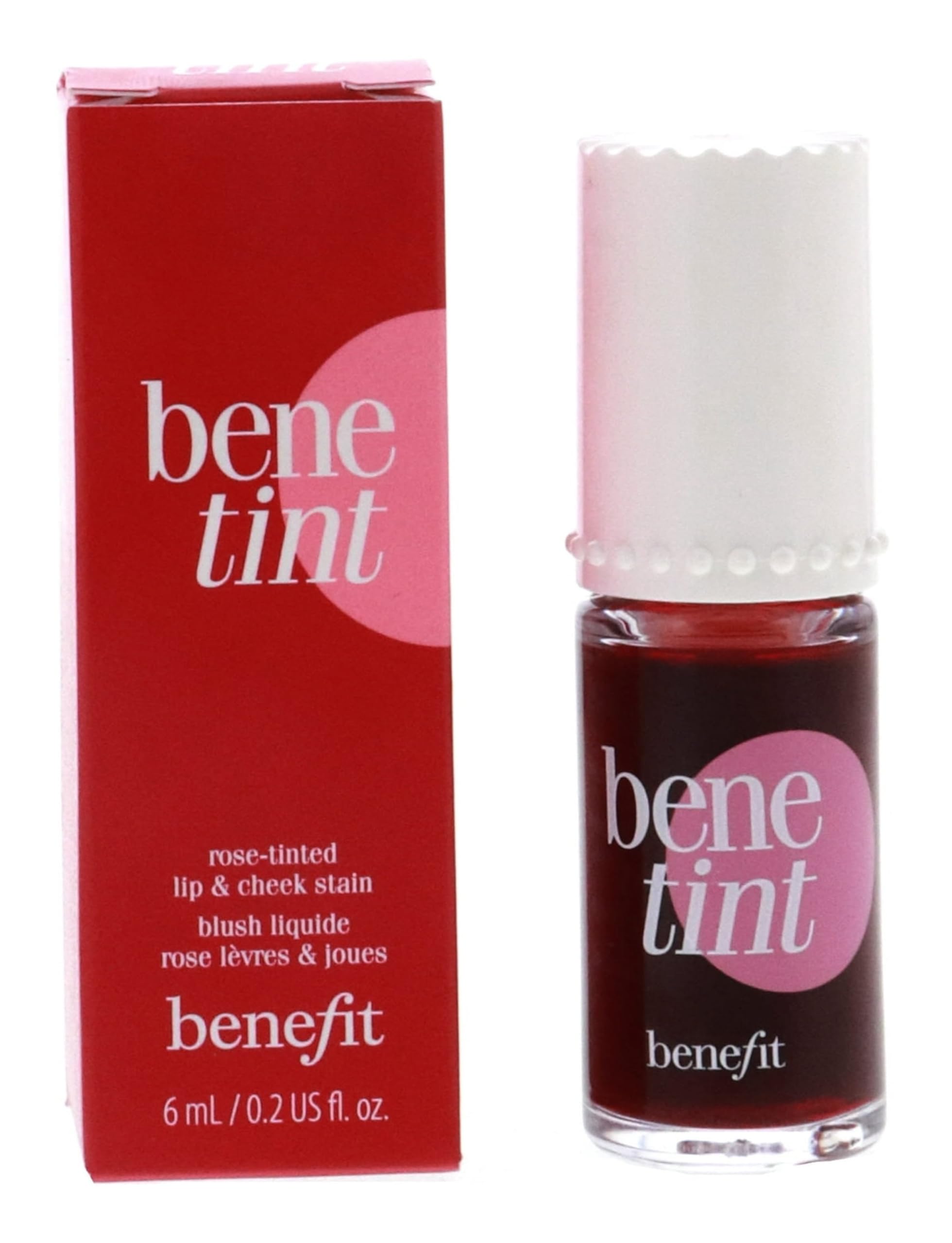 Benefit Bene Tint layered with Lip gloss for a richer pout.