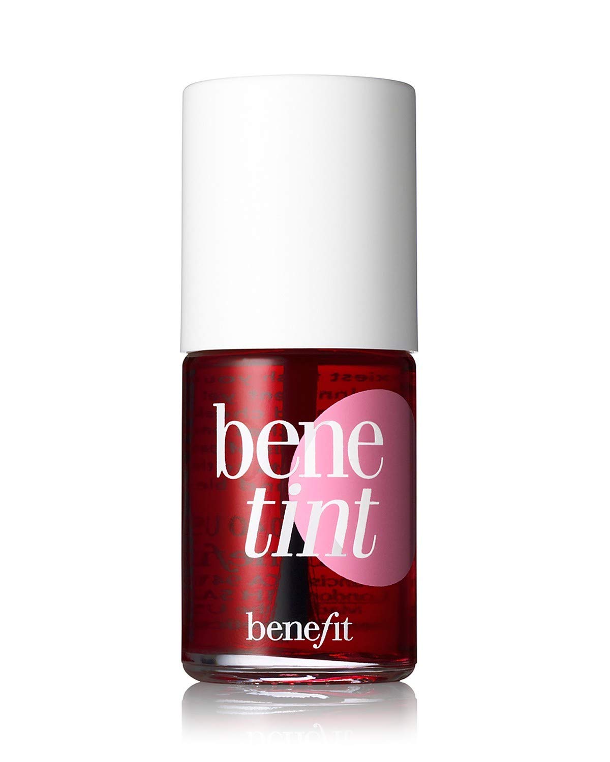 Benefit Bene Tint rose-tinted lip and cheek stain bottle delivering long-lasting color
