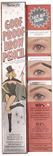 Benefit Goof Proof Brow Pencil No.2 Light defines arches with precise edge.