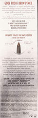 Benefit Goof Proof Brow Pencil No.2 Light fills brows with wide base.