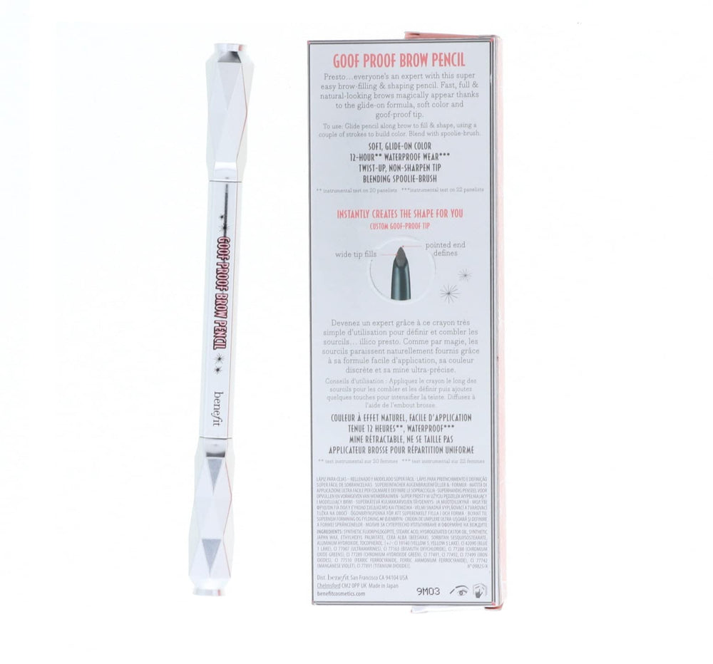 Benefit Goof Proof Brow Pencil provides soft fill for natural, fuller brows.