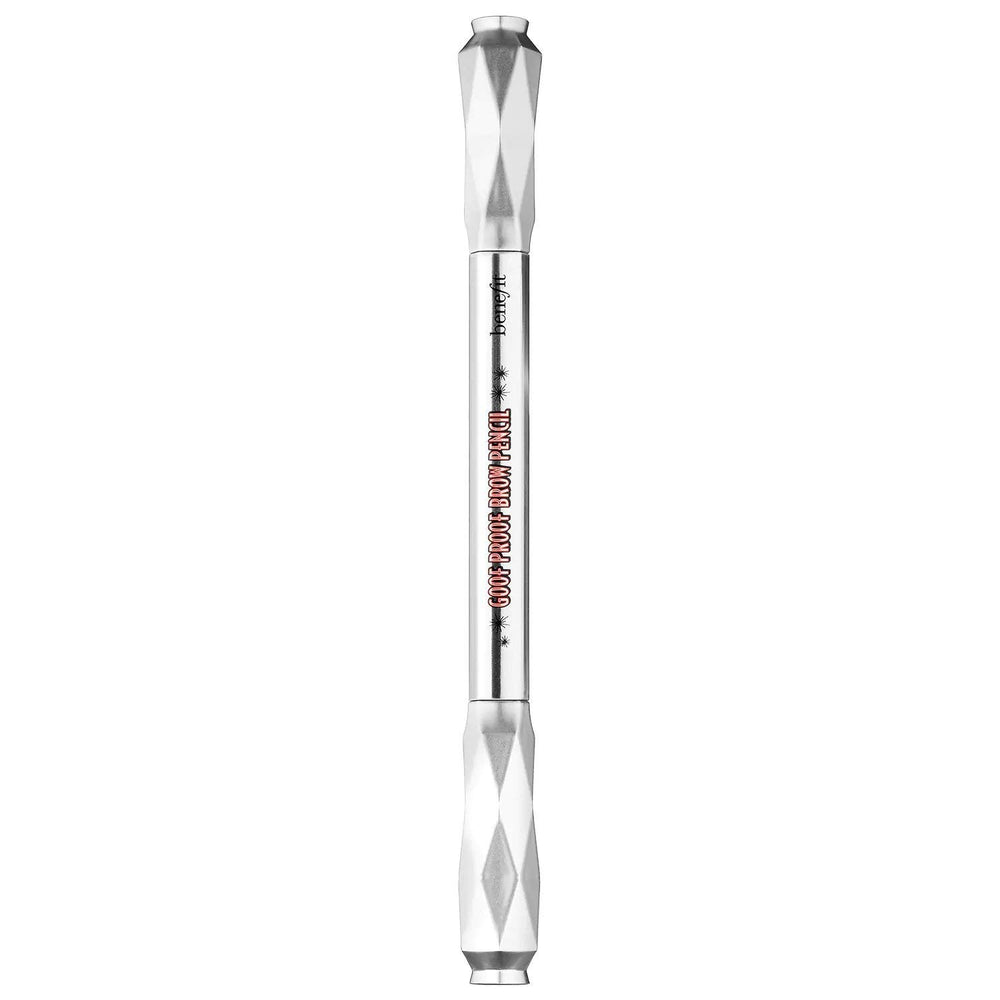 Benefit Goof Proof Brow Pencil spoolie brush close-up for blending and grooming.