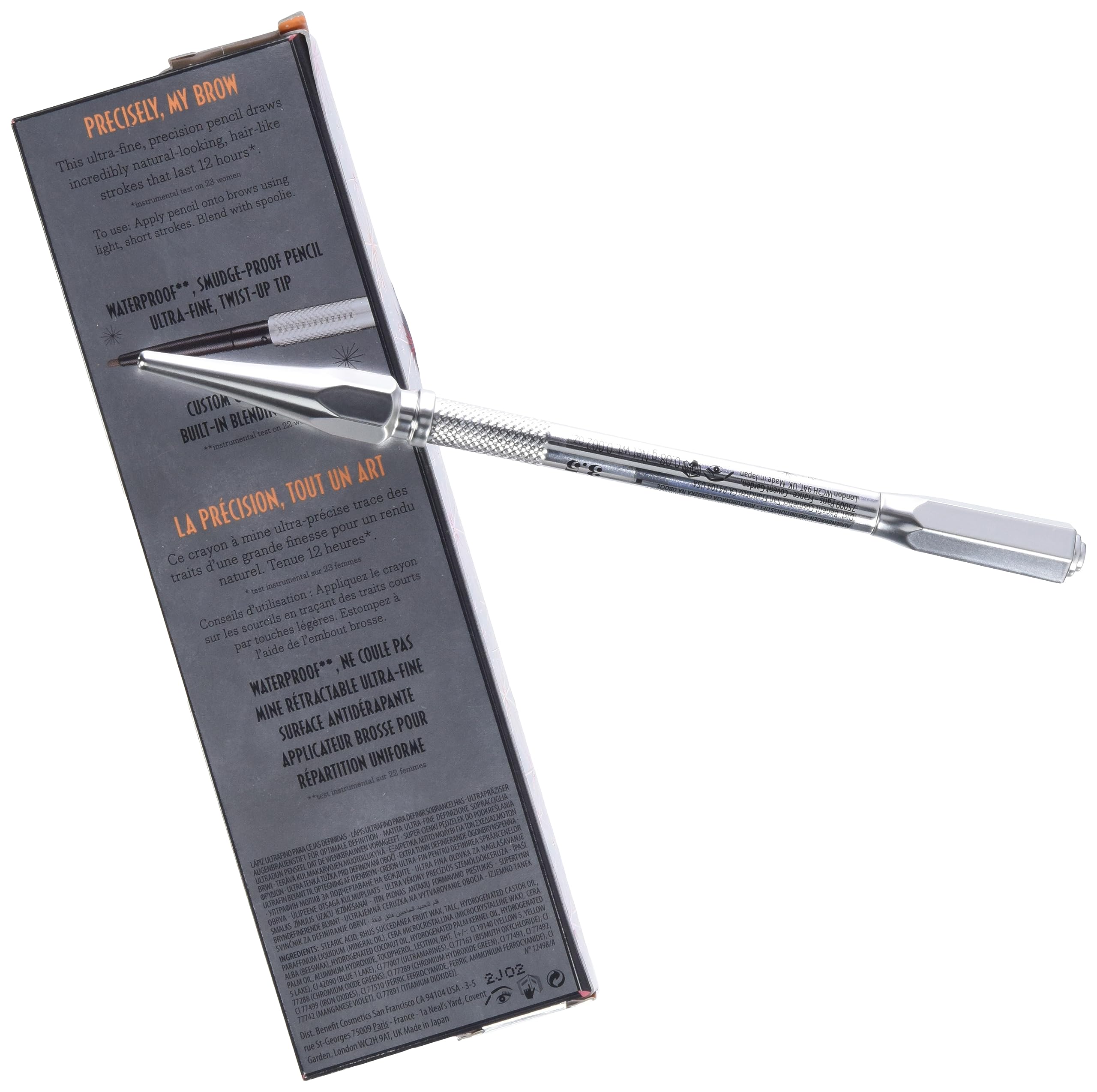 Benefit Precisely My Brow Pencil applying hair-like strokes for precise definition