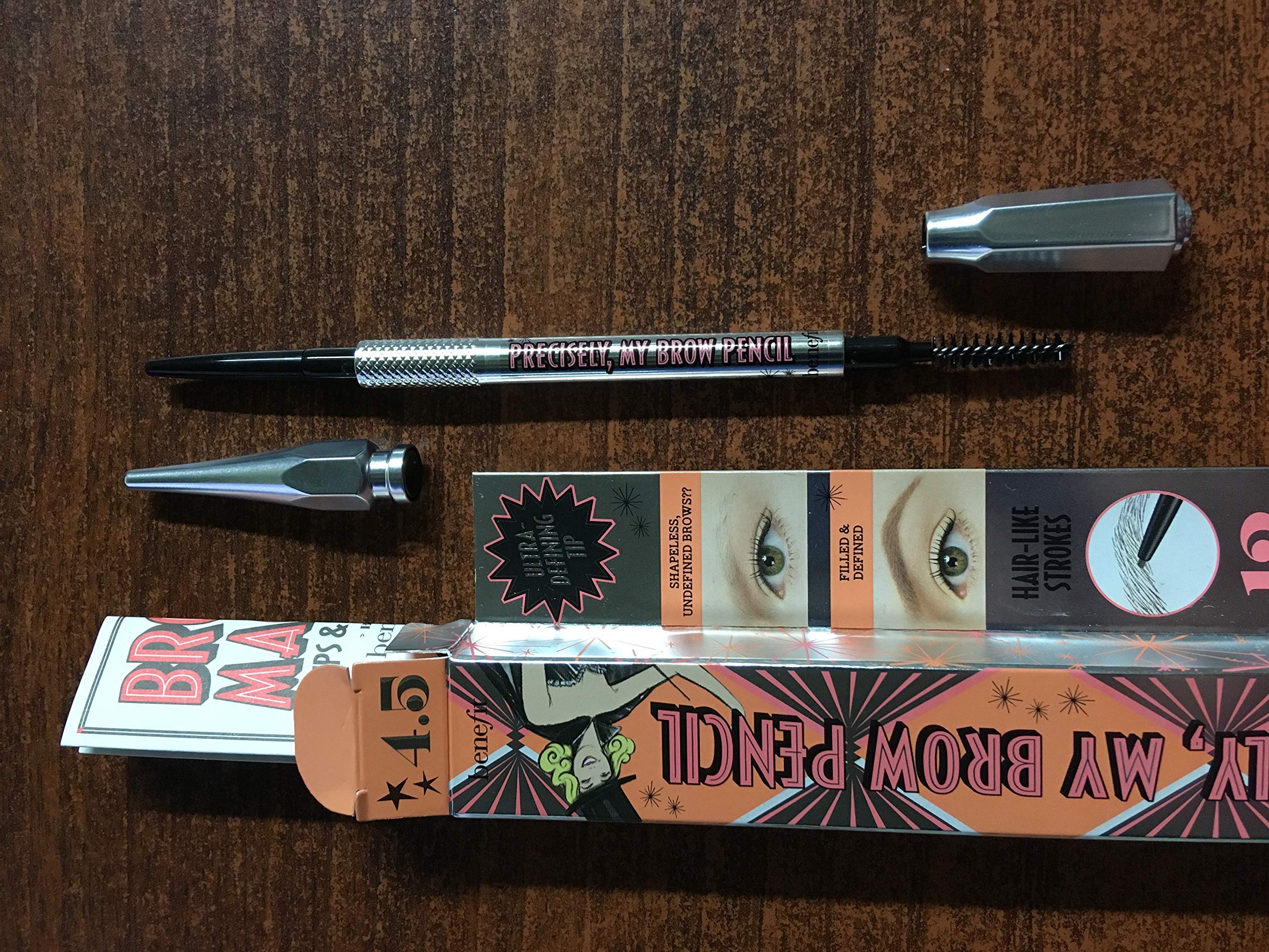 Benefit Precisely My Brow Pencil compact packaging for easy on-the-go touch-ups.