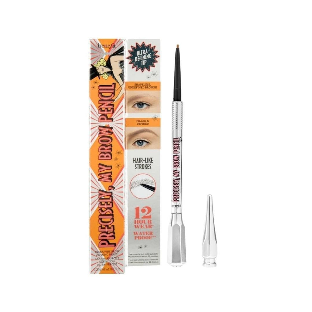 Benefit Precisely My Brow Pencil ultra-fine tip for precise brow definition.