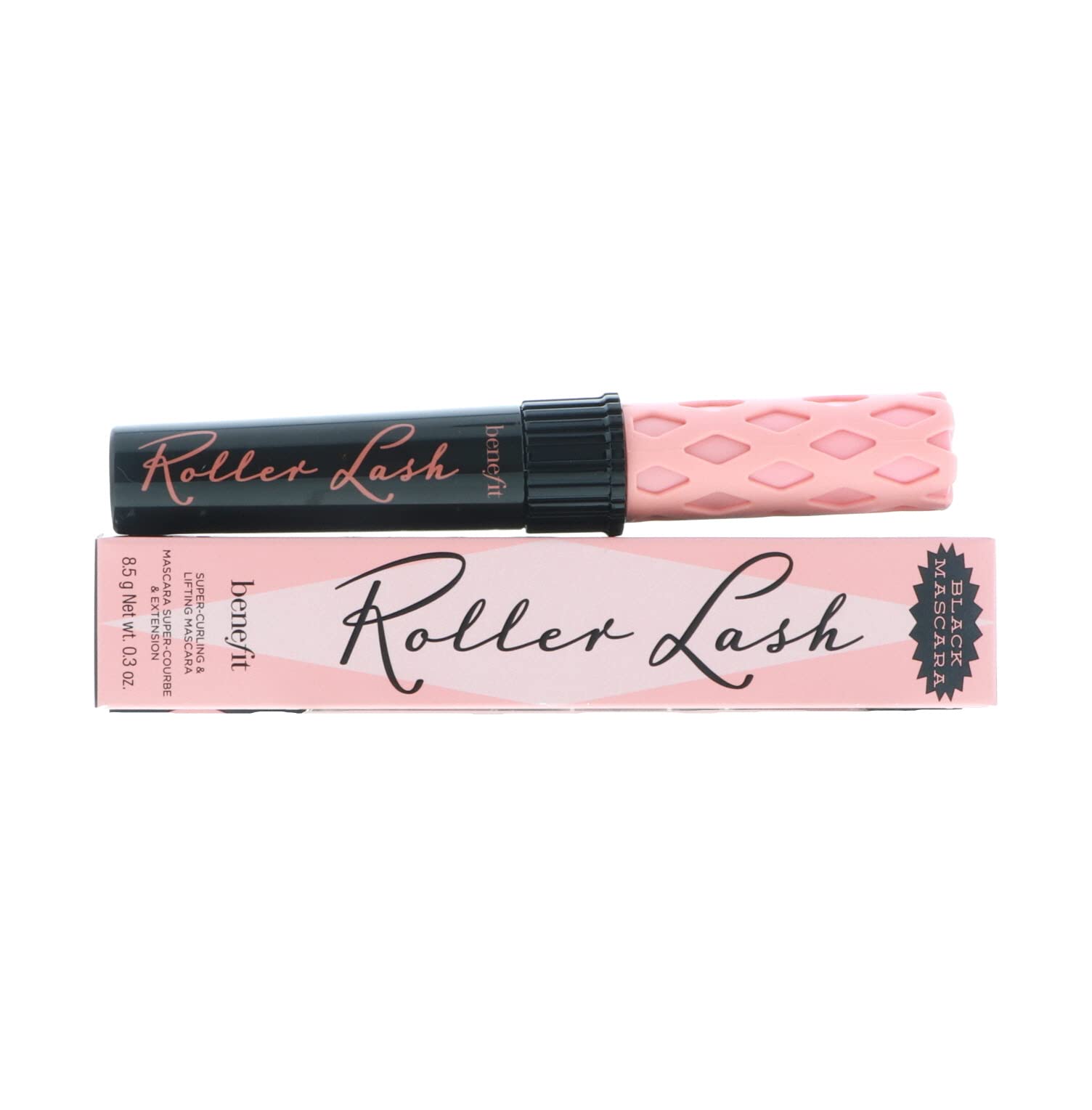 Benefit Roller Lash display with packaging illustrating clump-free formula