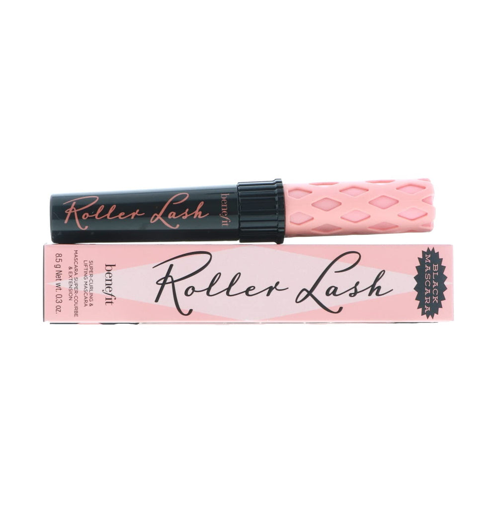 Benefit Roller Lash display with packaging illustrating clump-free formula