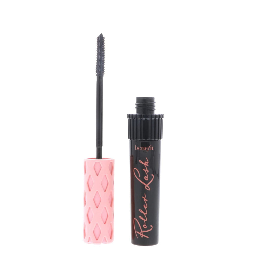 Benefit Roller Lash wand closeup showing defined lashes and lift