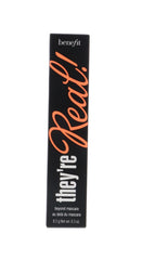Benefit They're Real Mascara applied lashes close-up highlighting lift and length.