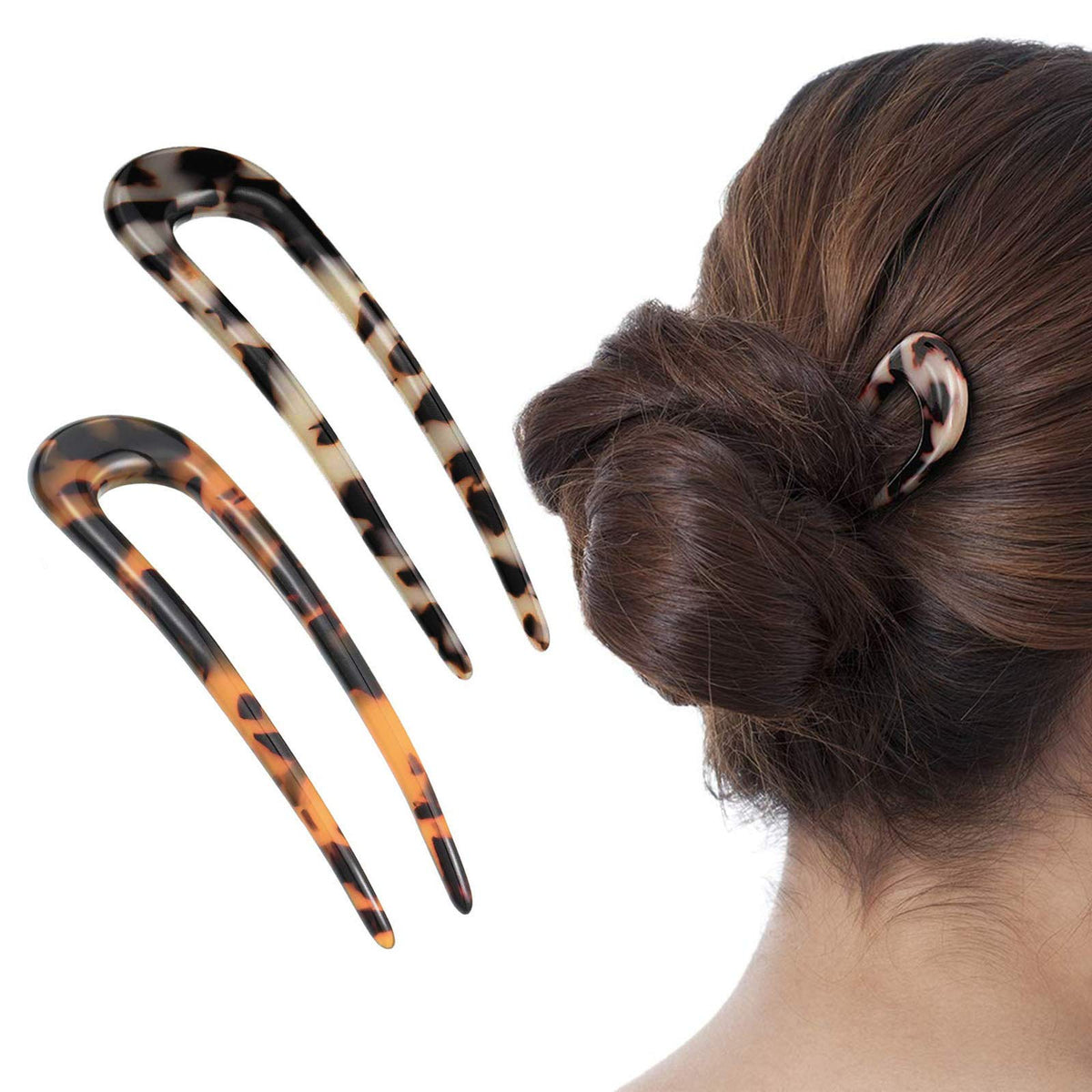 Benefree pasador en U tortuga estilo francés fijando peinado con elegancia