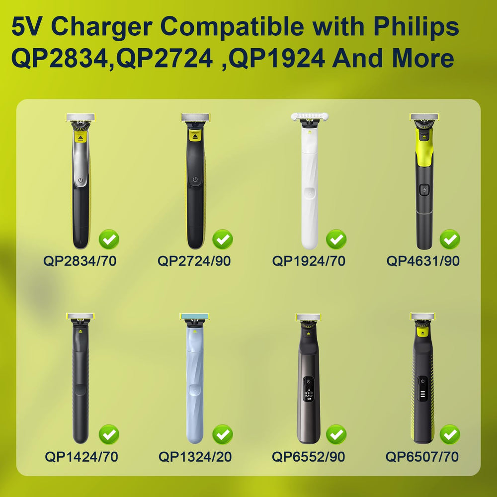 BENSN OneBlade charger output 5V illustrates efficient device charging.