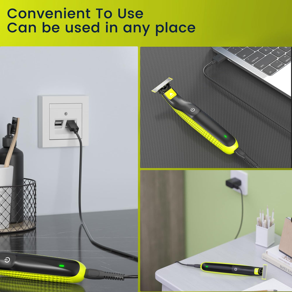 BENSN Philips shaver compatibility text highlights safe, efficient charging.