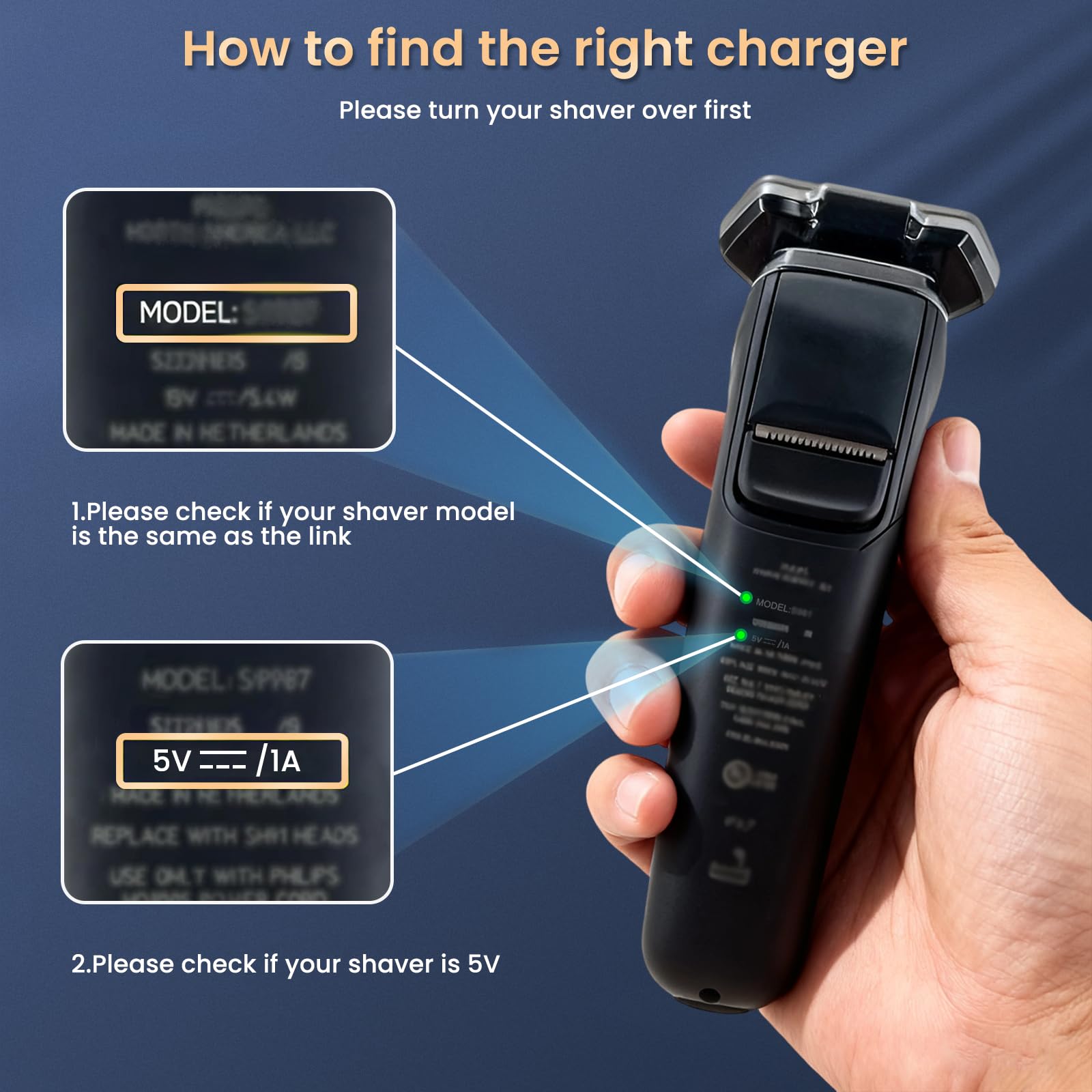 Close-up of 5V output on BENSN charger highlighting safe power delivery